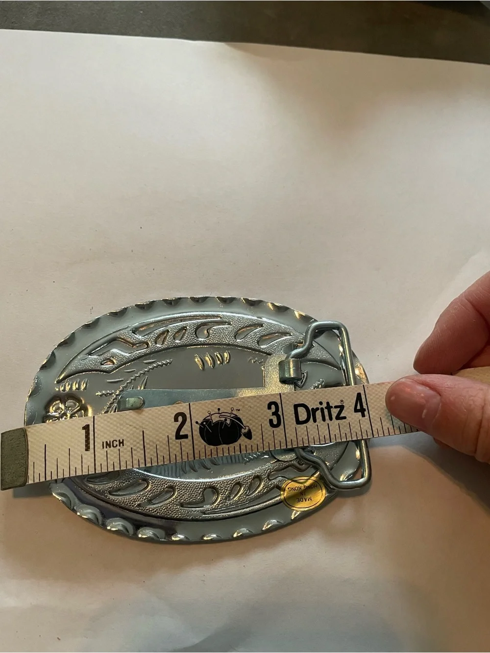 Vintage Crossed Guns Belt Buckle